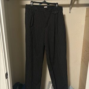 a new day Woman’s Black Pinstripe Dress Pants